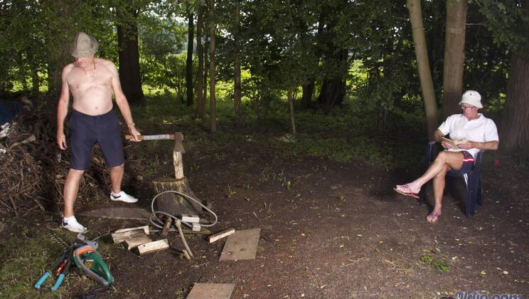 [Oldje] - Blonde Blowjob and Masturbation