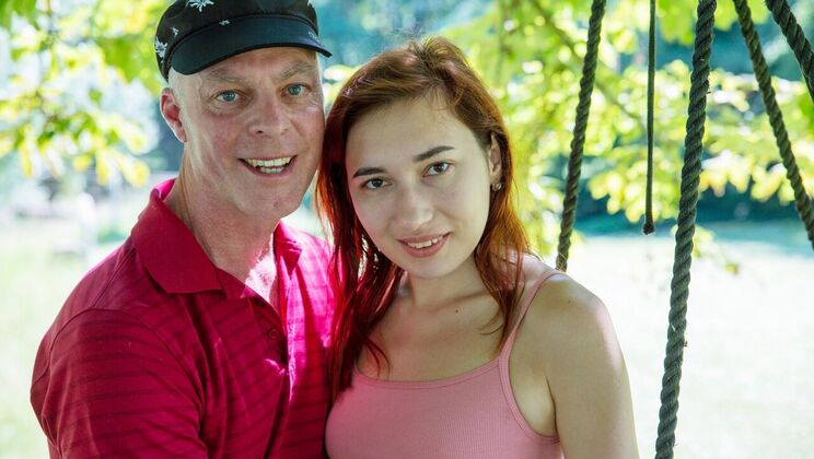 [Oldje] - Doggystyle Fuck with Redhead Teen Outdoors - Angie Elif - Jerome