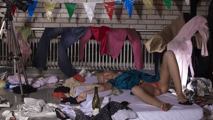 [Oldje] - Natural Tits Blonde Ryan Takes Logan's Cock in Missionary & 69