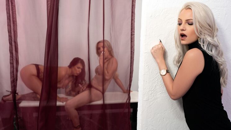 [TransAngels] - Blonde Big Tits and Blowjob Action - Kayleigh Coxx - Tori Avano
