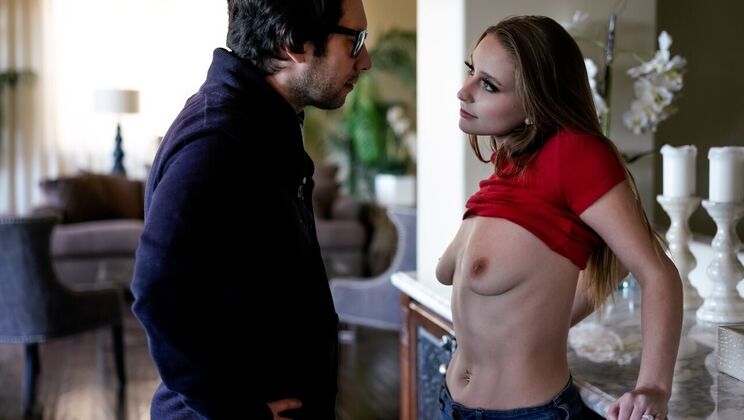 [FamilySinners] - Medium Tits and Trimmed Pussy Get Attention - Tommy Pistol - Laney Grey