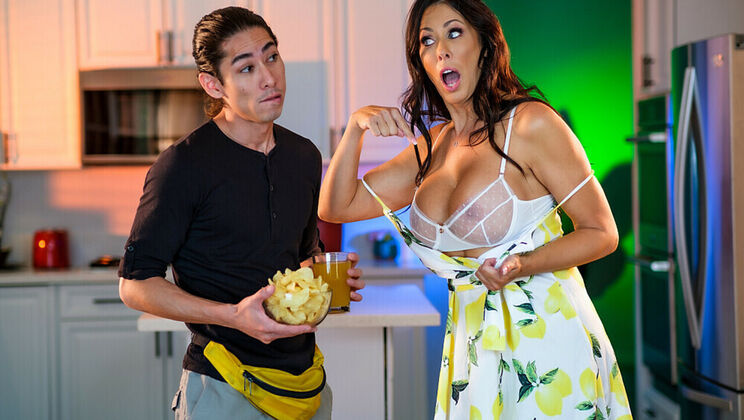 [MyFriend'sHotMom] - Reagan Foxx, a big tit MILF, fucks her son's athletic buddy