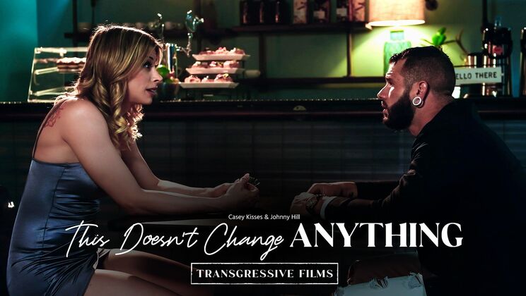 [Transfixed] - Anal Sex with Blonde Shemale and Johnny Hill - Casey Kisses - Johnny Hill