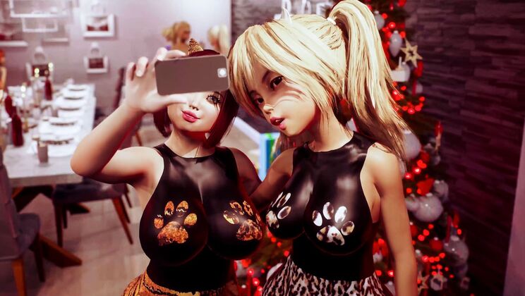 [Futanarica] - Xmas Double Penetration Party