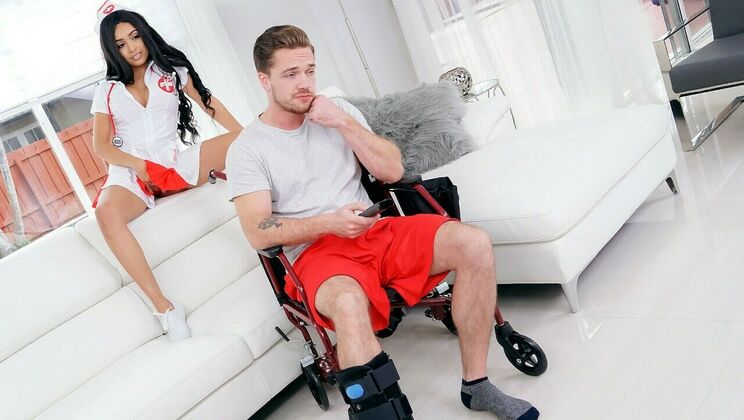 [IKnowThatGirl] - Aaliyah Hadid Nurse Blowjob Scene - Aaliyah Hadid - Kyle Mason