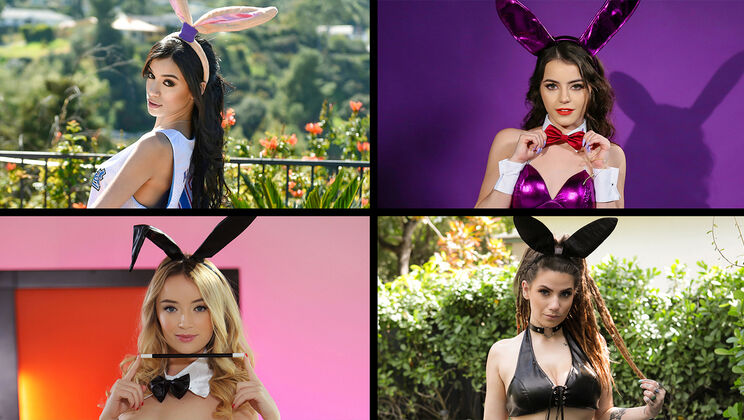 [TeamSkeetSelects] - Bunny Girls Leana Lovings Katie Kush - Kylie Quinn - Katie Kush - Indica Flower - Leana Lovings