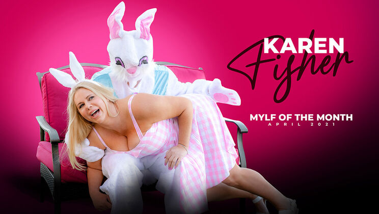 [MylfOfTheMonth] - MILF Karen Fisher's Easter Blowjob - Karen Fisher - Robby Apples