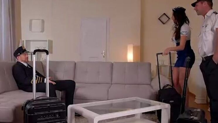 [PornWorld] - Deepthroat and DP for Busty Stewardess - Anissa Kate - Erik Everhard - David Perry