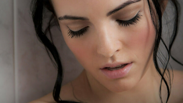 [SexArt] - Sapphira A Plays with Her Nipples in the Bath