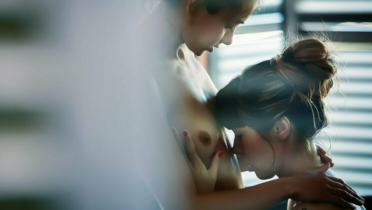 [SexArt] - Outdoor Voyeur Captures Lesbian Action - Shrima Malati - Mona Kim