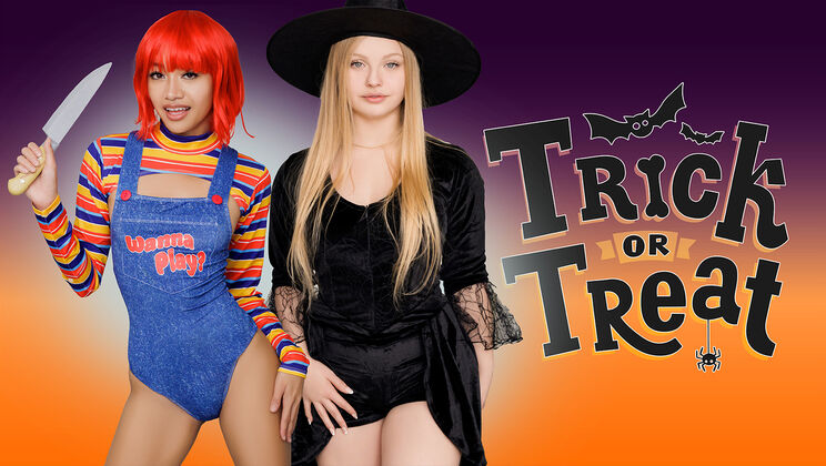 [DadCrush] - Three Babes Having Sex on Halloween - Jay Rock - Kylie Shay - Jade Kimiko