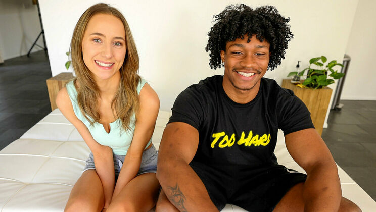 [HotGuysFuck] - Big Black Cock Dennis Barkley Meets Blonde Teen Madison Peach