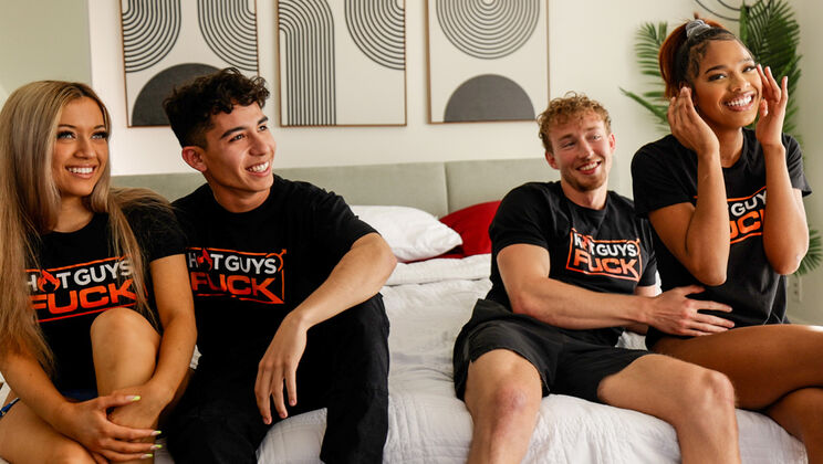 [HotGuysFuck] - Shaved Pussy Fun: Johnny Ortega and Francesca Rossi's Encounter