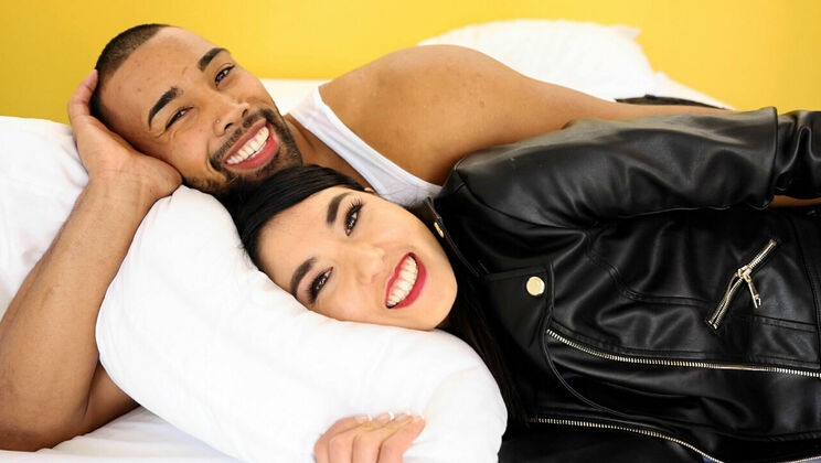 Asian slut Mina Moon preps for huge BBC interview