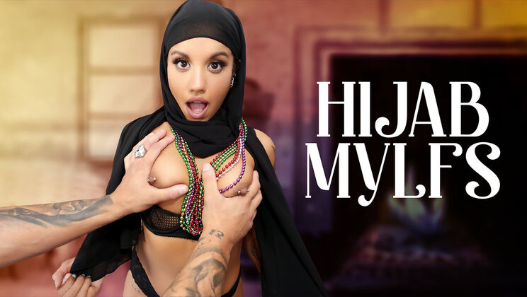 [HijabMylfs] - Arab Nina's First Time Doggystyle Mardi Gras - Nina White - Victor Ray