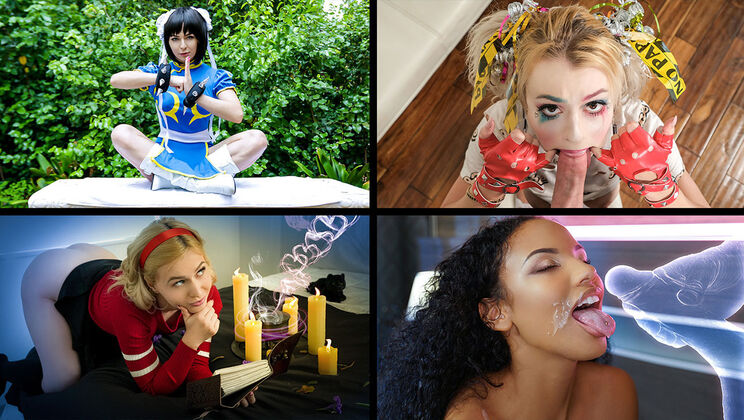 [TeamSkeetSelects] - Halloween Sluts Compilation with Facial