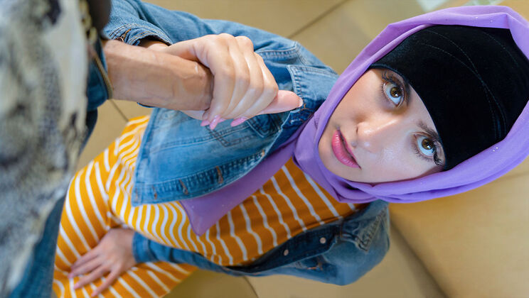 [HijabHookup] - Play With Panties And Bra - Donnie Rock - Angeline Red