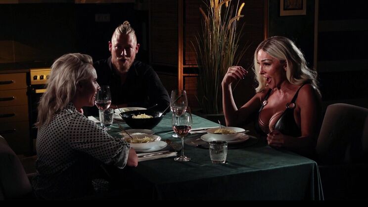 [SinfulXXX] - Aubrey's Threesome Dinner Party