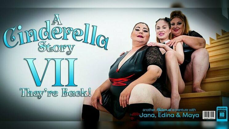 [Mature.nl] - Maya Gets Wild with Stepmoms Jana and Edina in Threesome