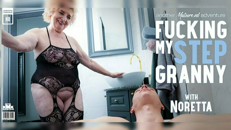 [Mature.nl] - Granny Noretta Enjoys a Cum in Mouth from Her Stepson - Nikki Nuttz - Noretta