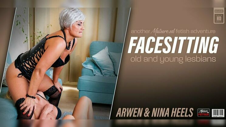 [Mature.nl] - Lesbian Panties and Nipples: Arwen and Nina Heels - Arwen - Nina Heels