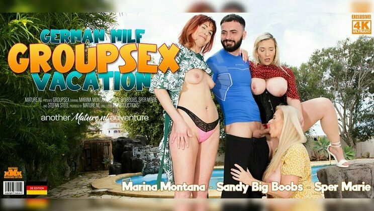 [Mature.nl] - Lucky Guy Gets Laid by Three Hot German MILFs Outdoors