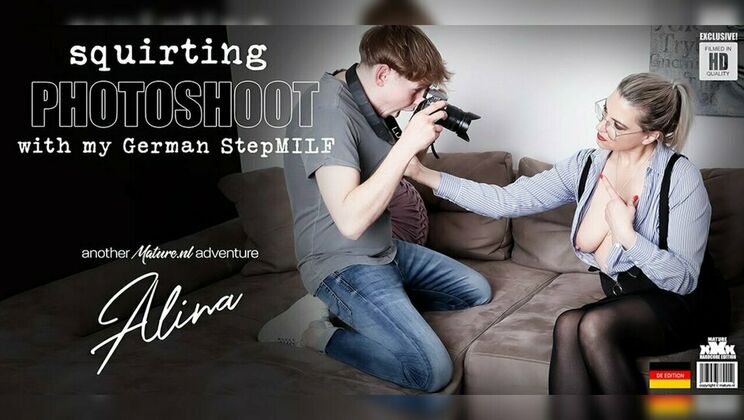 Alina, a 53 Year Old German MILF, Gets Fucked and Squirts