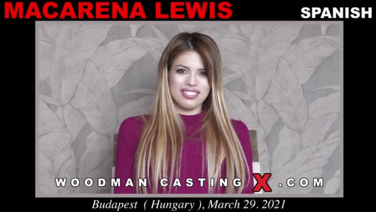 [WoodmanCasting] - Macarena Lewis Small Tits Teen Strip Show - Macarena Lewis