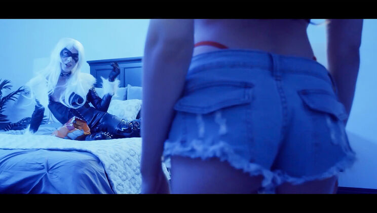 Intimate Moment between Two Skinny Lesbians