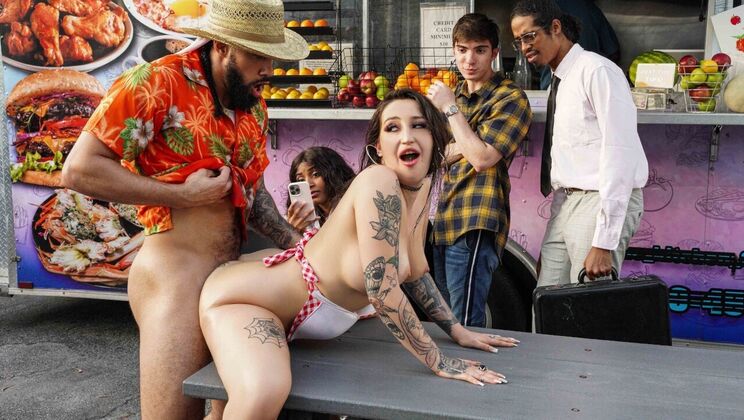 [Brazzers] - Food Truck Sex: Big Tits and Ass - James Angel - Anna Chambers