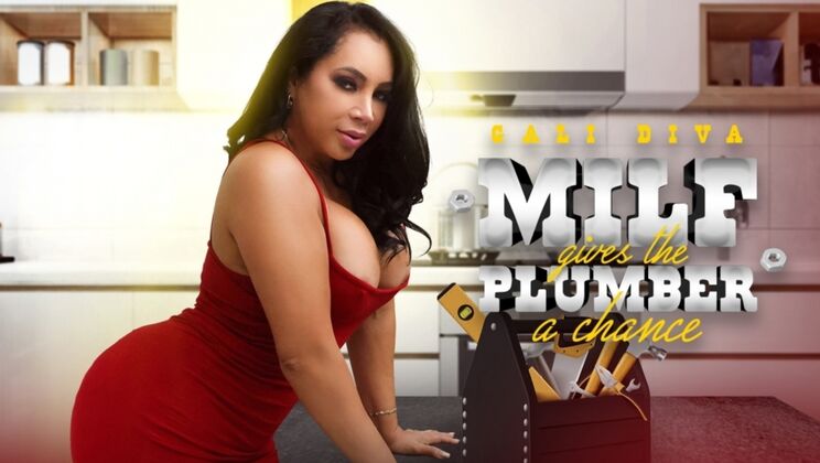 [SEXMEX] - Big Tits Brunette Seduces Plumber - Mexican MILF - Galidiva