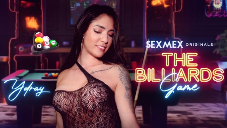 [SEXMEX] -  The Colombian Ashley Sanz's Big Ass Billiards - ASHLEY SANZ