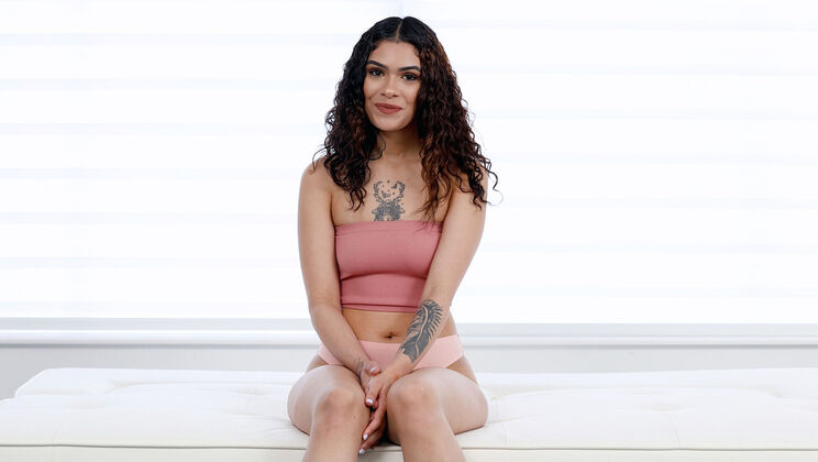 [NetVideoGirls] - Ada's Audition: Fingering and Deepthroat - Ada