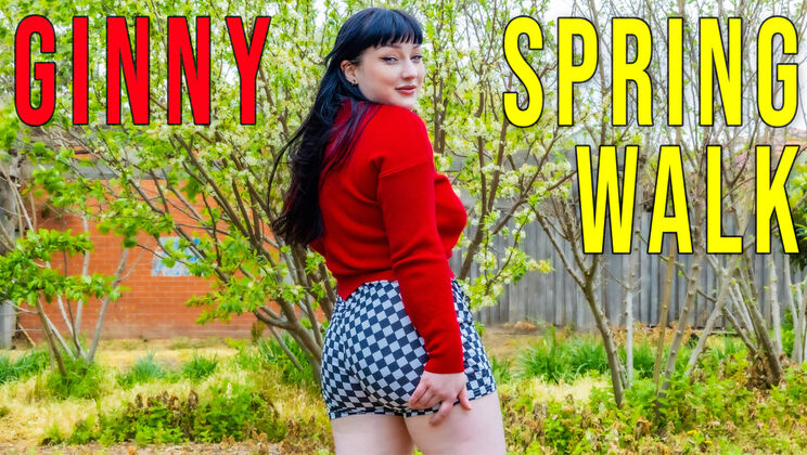 [GirlsOutWest] - Big Titted Ginny Takes a Spring Stroll - Ginny