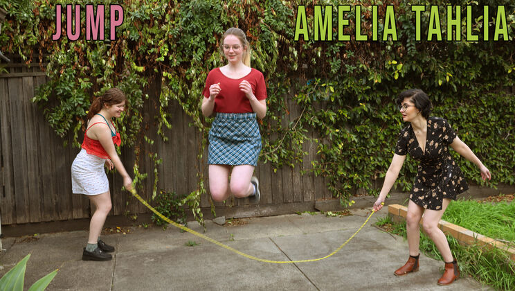 [GirlsOutWest] - Hairy Blonde Lesbians Amelia And Tahlia Jump