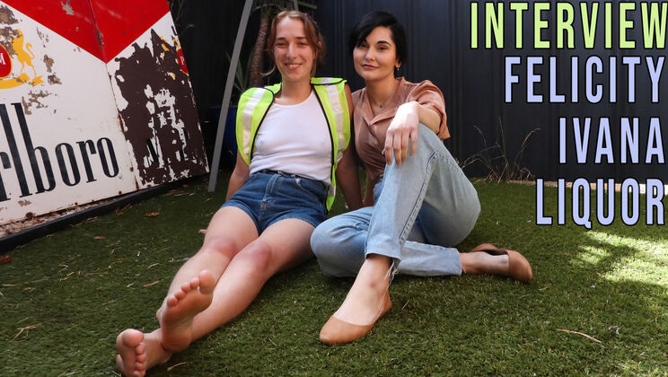 [GirlsOutWest] - Felicity & Ivana Liquor: Sensual Tree Caressing - Felicity - Ivana Liquor