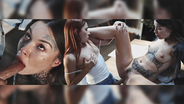 [FutanariXXX] - Brunette Beauties Prepare for Exhibit