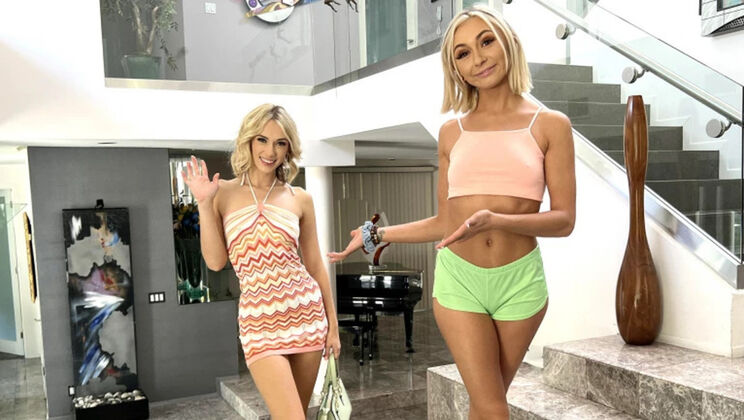 [intimatePOV] - 3 Girls 1 Bed: Chloe Temple and Sky Pierce Threesome - Chloe Temple - Sky Pierce