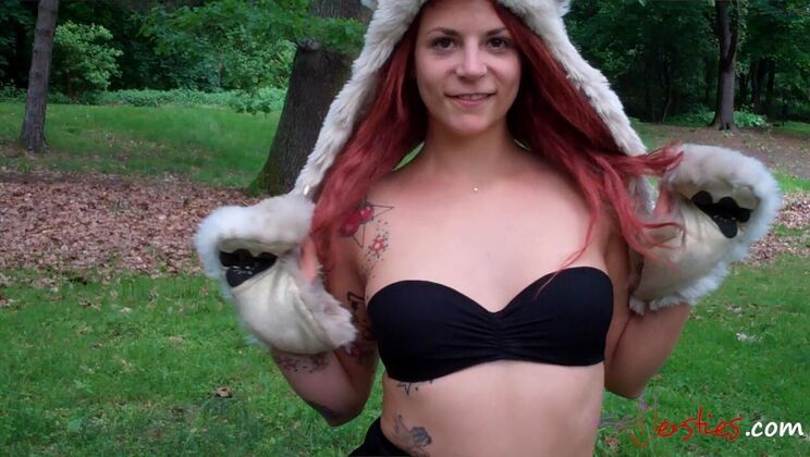 In the Park: Lesbian Minka & Krissi's Fun