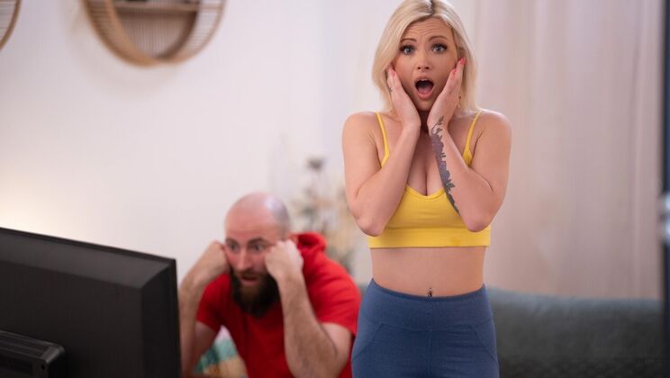 [FakeHubOriginals] - Tattooed Blonde's Last Blowjob - Zazie Skymm - Jonny Oblong