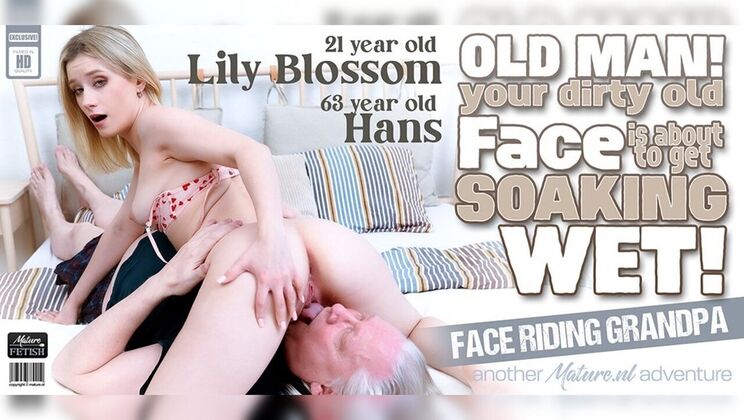 [Mature.nl] - Old man eats out skinny blonde with beautiful ass - Hans - Lily Blossom