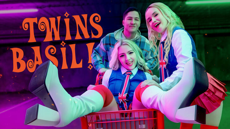 [StepSiblings] - Blowjob Fun with Skinny Blonde and Brunette Twins! Oh, Behave! - Connor Kennedy - Eva Nyx - Khloe Kingsley