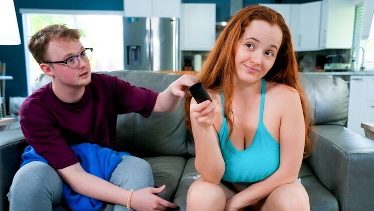 [MyPervyFamily] - Redhead Stepsister Loves Cum on Face - Jimmy Michaels - Red Eviee