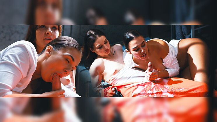 [FutanariXXX] - Prison Teen Witch Petite Blowjob - Sam Bourne - Milan Cheek - Matty Mila