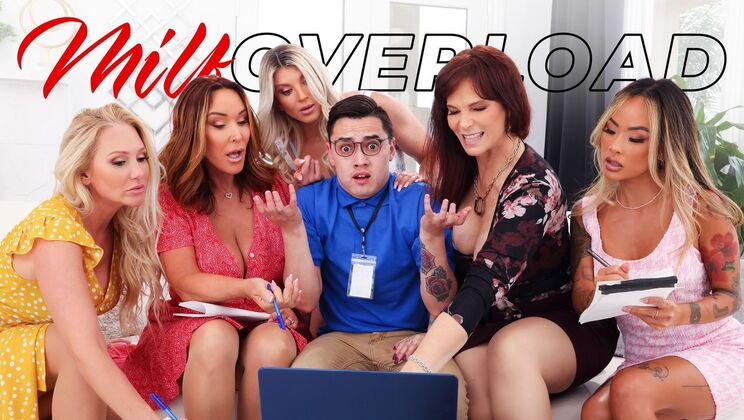 [MILFOverload] - Brunette MILF Overload with Doggystyle & Facial