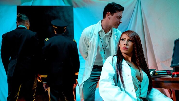 Latina Tia Cyrus Shows Small Ass for Trimmed Pussy Licking