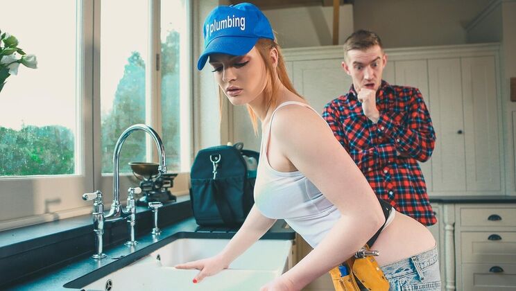[DigitalPlayground] - Plumber Finds Innie Pussy In His Work Clothes - Danny D - Carly Rae