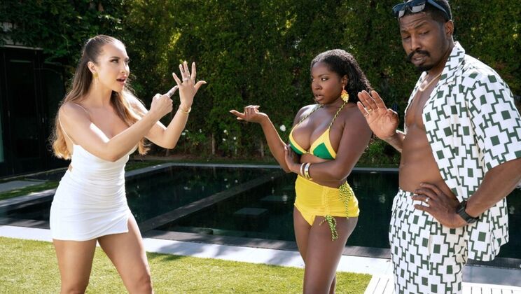 [DigitalPlayground] - Big Tits Worship And Handjob For A Big Black Cock - Isiah Maxwell - Amari Anne - Melissa Stratton