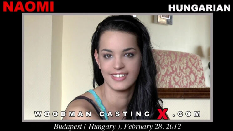 [WoodmanCasting] - Naomi 18 Years Old Casting: Blowjob, Ass Licking & Spanking - Naomi