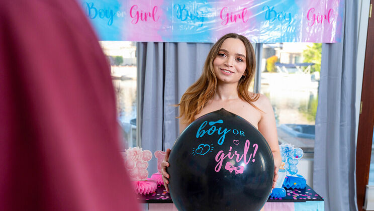 [She'sBreedingMaterial] - Gender Reveal Turns Into Stepbrother Creampie Sex